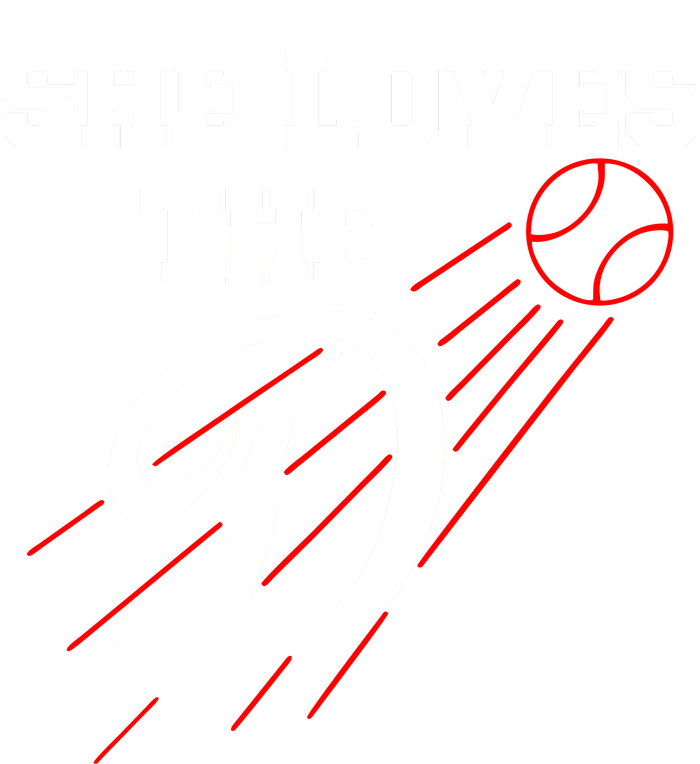 Baseball She Loves The D Los Angeles Premium Hoodie