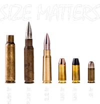 Size Matters Guns And Bullets Kids Hoodie