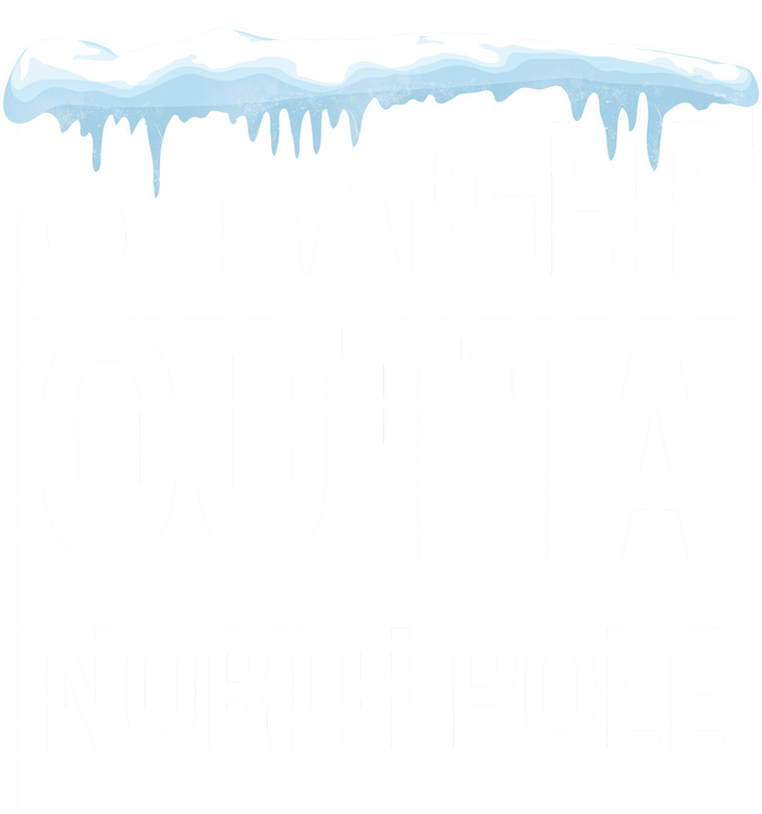 Straight Outta North Pole Funny Christmas Impact Tech Backpack