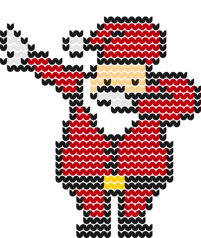 Funny Dabbing Santa Pixel T-Shirt