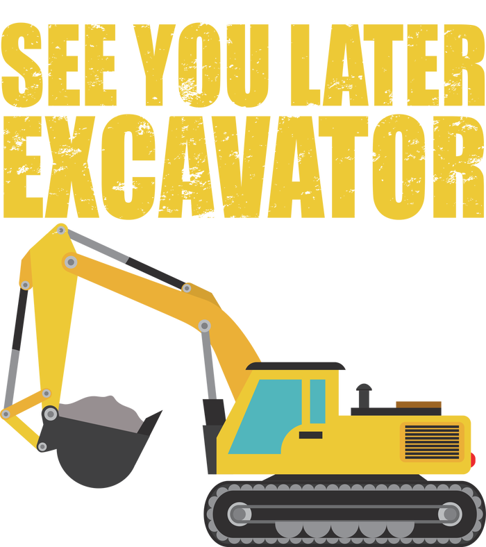 See You Later Excavator 16 in Basic Backpack