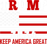 Trump 2024 Keep America Great Usa Flag Front And Back Apron