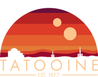 Tatooine Retro Sunset Logo EST 1977 Tall Long Sleeve T-Shirt