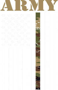 Thin Camo Line United States Army Flag Back Print Baby Bodysuit
