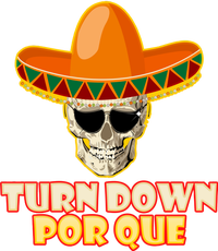 Sombrero Skull Turn Down Por Que Cinco De Mayo Zip Tote Bag