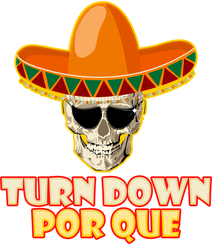 Sombrero Skull Turn Down Por Que Cinco De Mayo Zip Tote Bag