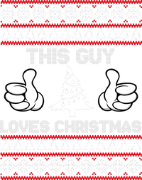 This Guy Loves Christmas Ugly Christmas Sweater Mesh Reversible Basketball Jersey Tank