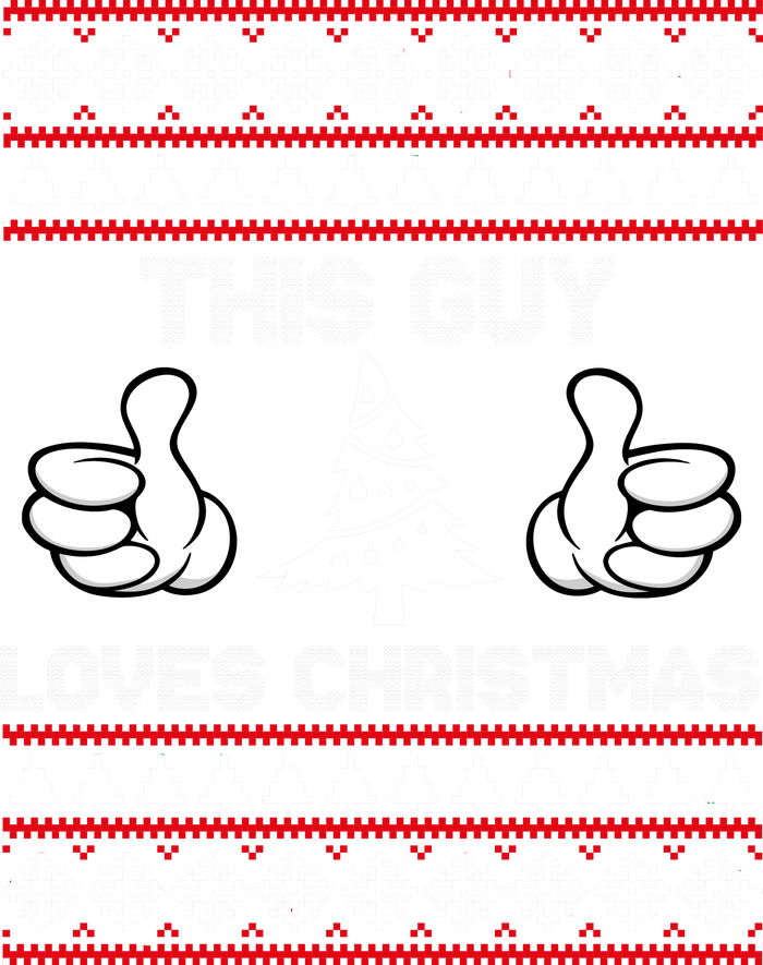 This Guy Loves Christmas Ugly Christmas Sweater Mesh Reversible Basketball Jersey Tank