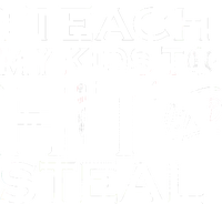 I Teach My Kids To Hit And Steal Women's V-Neck T-Shirt