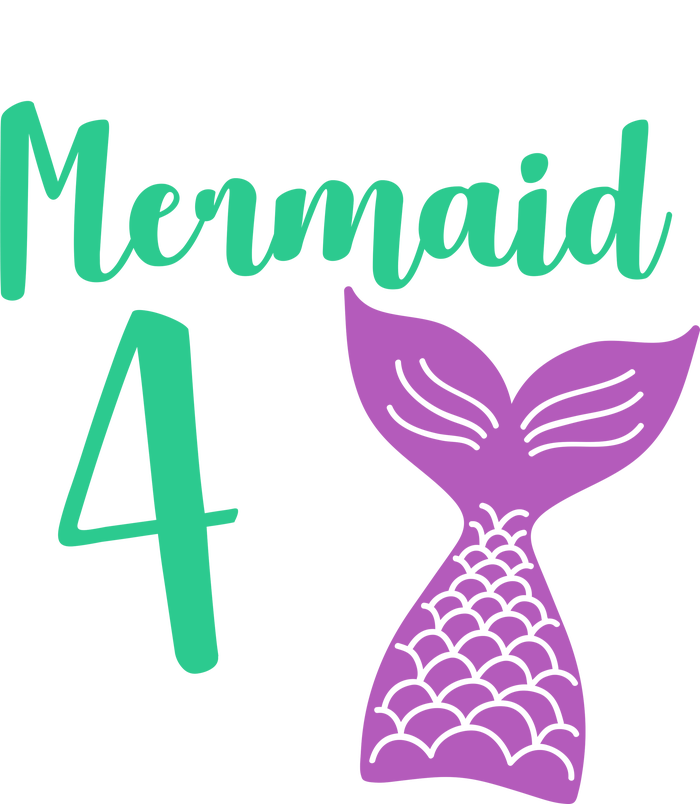 This Mermaid Is 4 Years Old Birthday PosiCharge RacerMesh Polo