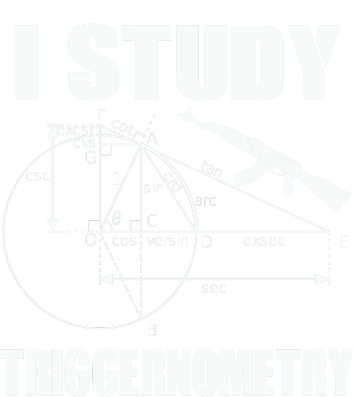 I Study Triggernometry Gun Ladies Essential Flowy Tank