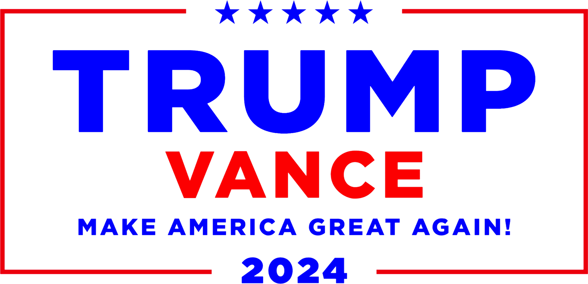 Trump Vance 2024 Front Pocket Print With Back Print T-Shirt