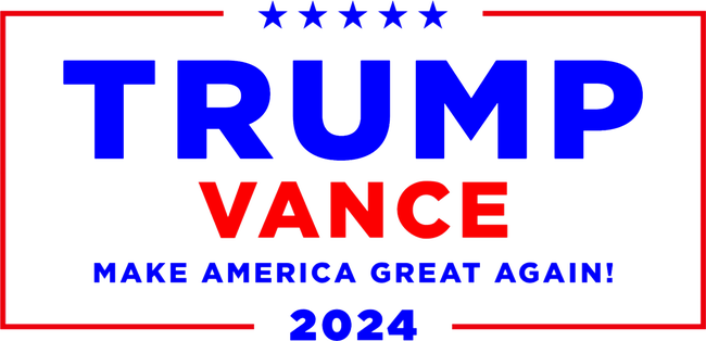 Trump Vance 2024 Front And Back Print T-Shirt