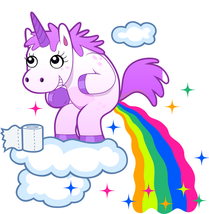 Unicorn Pooping A Rainbow T-Shirt