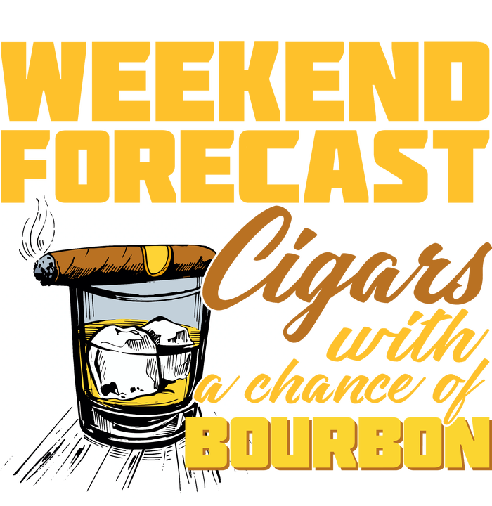 Weekend Forcast Cigars and Bourbon Tie Dye Hoodie