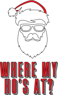 Where My Ho's At? Funny Xmas T-Shirt