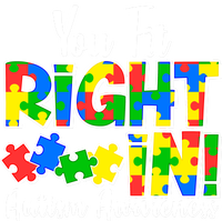 You Fit Right In Autism Awareness Ladies Long Sleeve Shirt