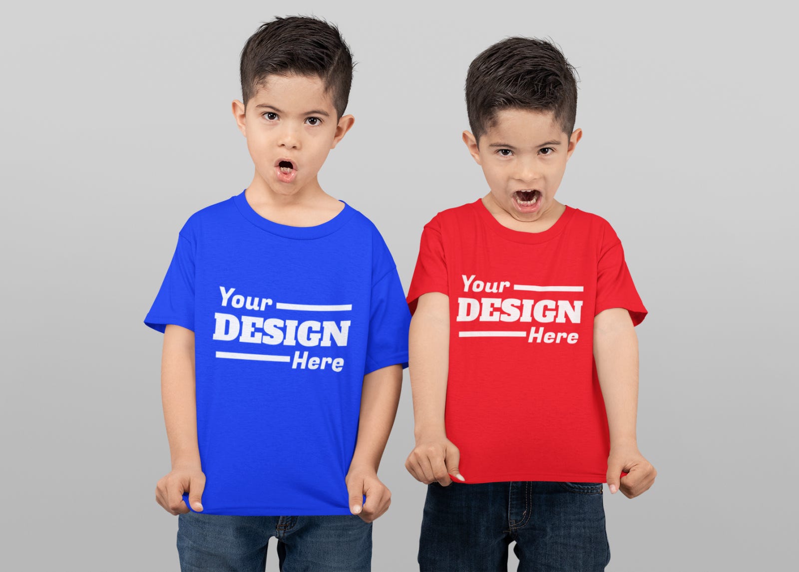 At TeeShirtPalace, we offer a wide range of high-quality kids and baby custom apparel that can be personalized to your exact specifications. Our collection includes comfortable t-shirts, stylish hoodies and sweatshirts, onesies, and a variety of other garments that are perfect for any occasion. Whether you're looking for a fun outfit for a family gathering or something special for your child's birthday, we have a variety of styles and colors to choose from. Our custom t-shirts for kids come in a variety of sizes and styles, from classic tees to trendy raglan sleeves. Our baby onesies are available in short or long sleeves and make great gifts for new parents. With our easy-to-use design tool, you can create a unique look that showcases your child's personality. Whether you're looking for custom apparel for your own kids or as a gift, TeeShirtPalace has you covered.