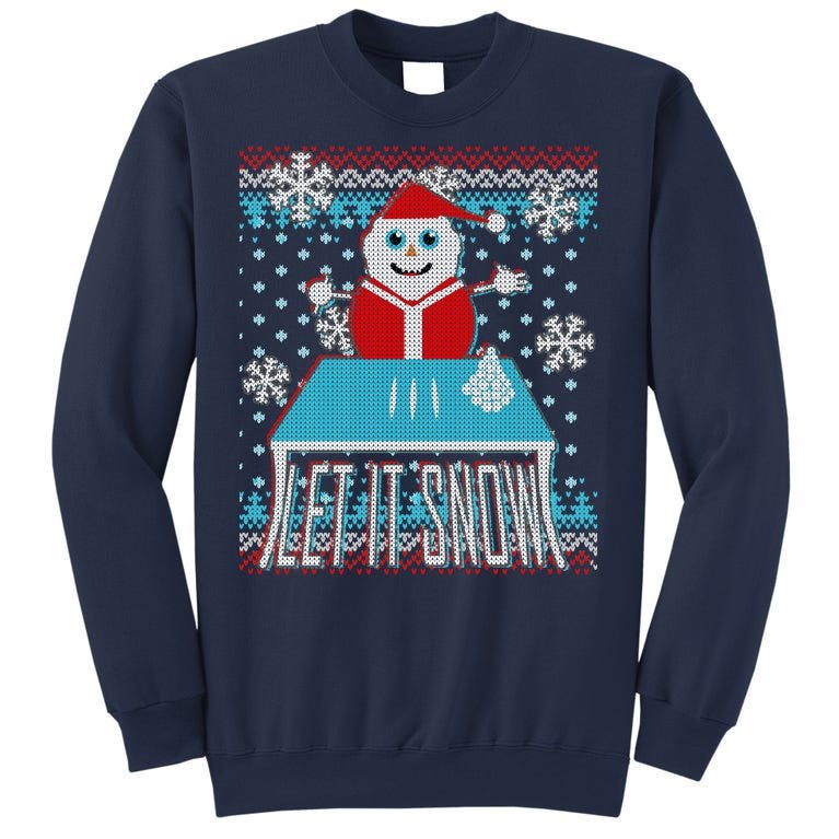 let it snow sweater