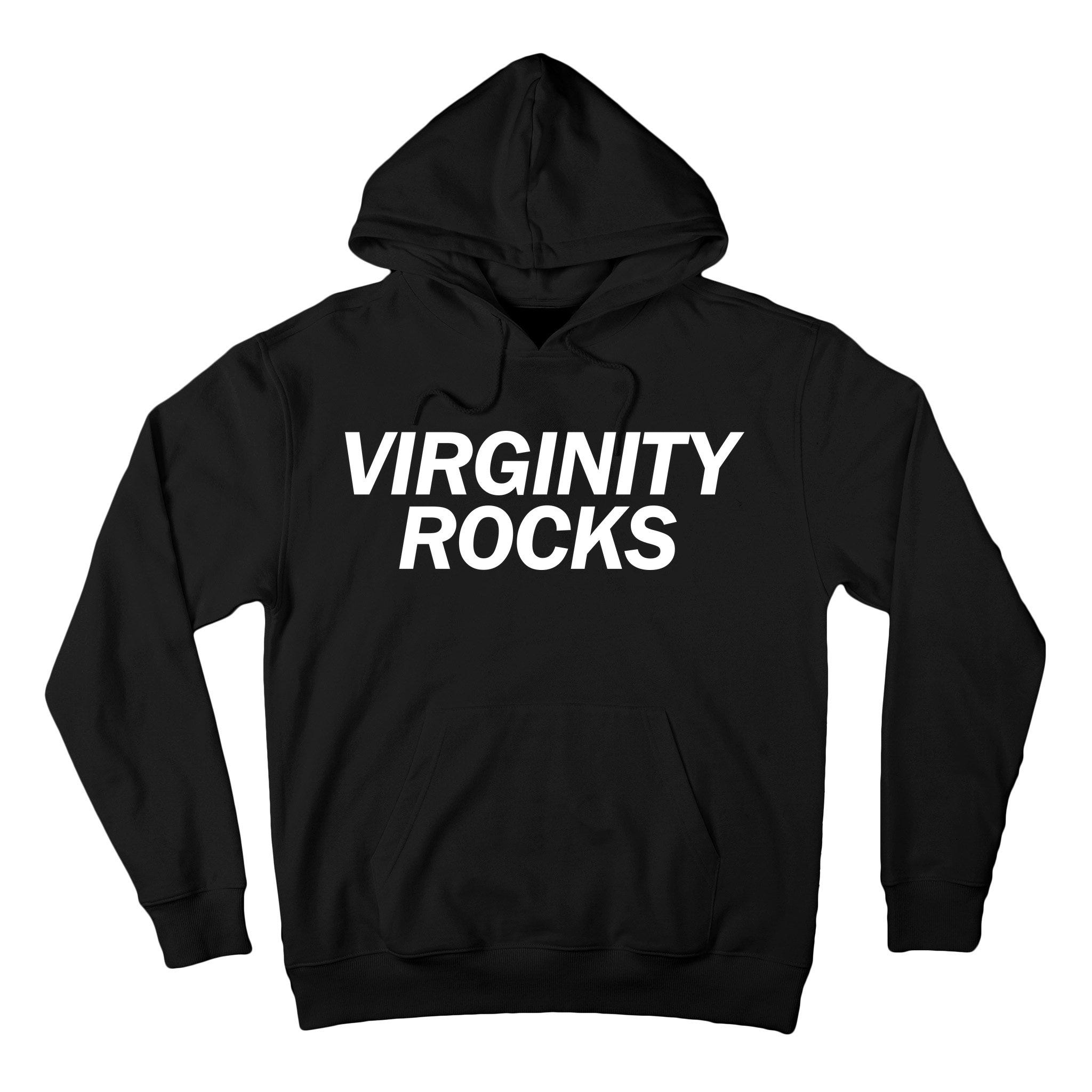 tie dye virginity rocks moletom com capuz