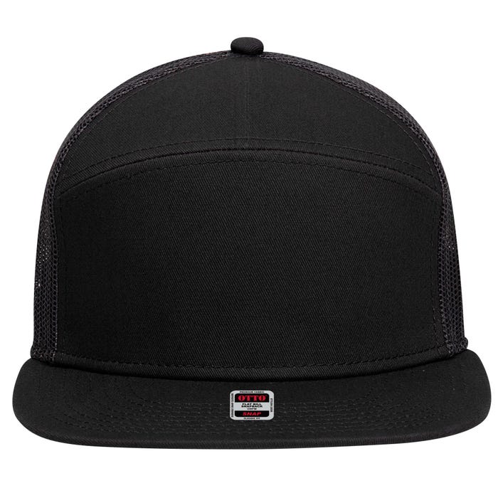 Custom Printed 7 Panel Mesh Trucker Snapback Hat