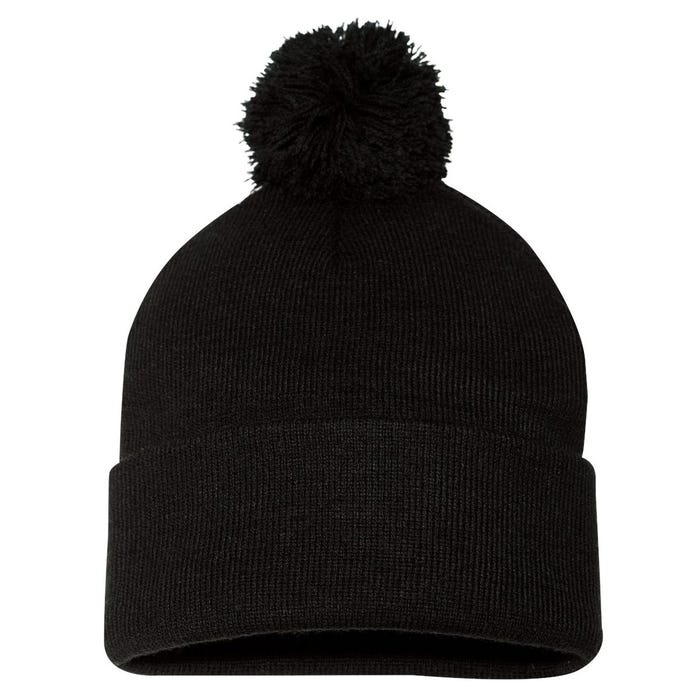 Free Scottie Mugshot Pom Pom 12in Knit Beanie