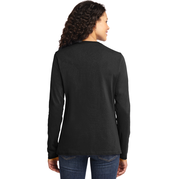 Viva Cristo Rey Sacred Heart Roman Catholic Ladies Long Sleeve Shirt