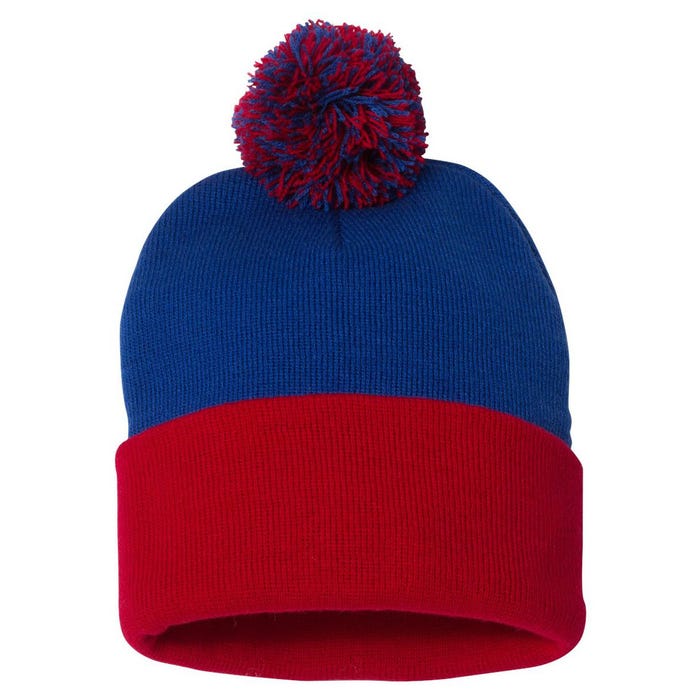 I Literally Don't Even Care Pom Pom 12in Knit Beanie