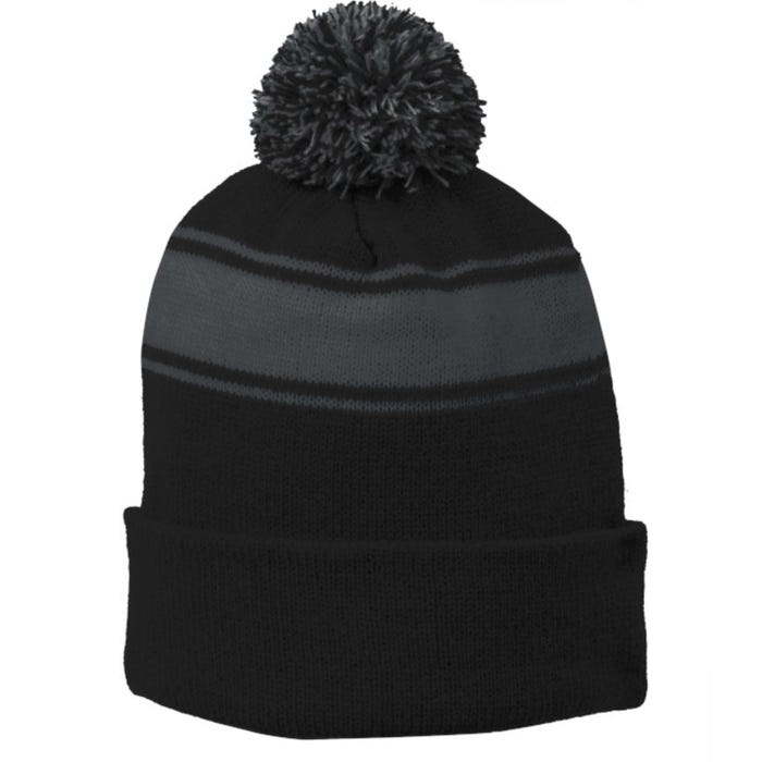 Unusual Suspects Stripe Pom Pom Beanie