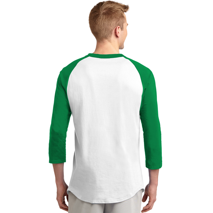 Happy Isolated St Patrick's Day Baseball Sleeve Shirt