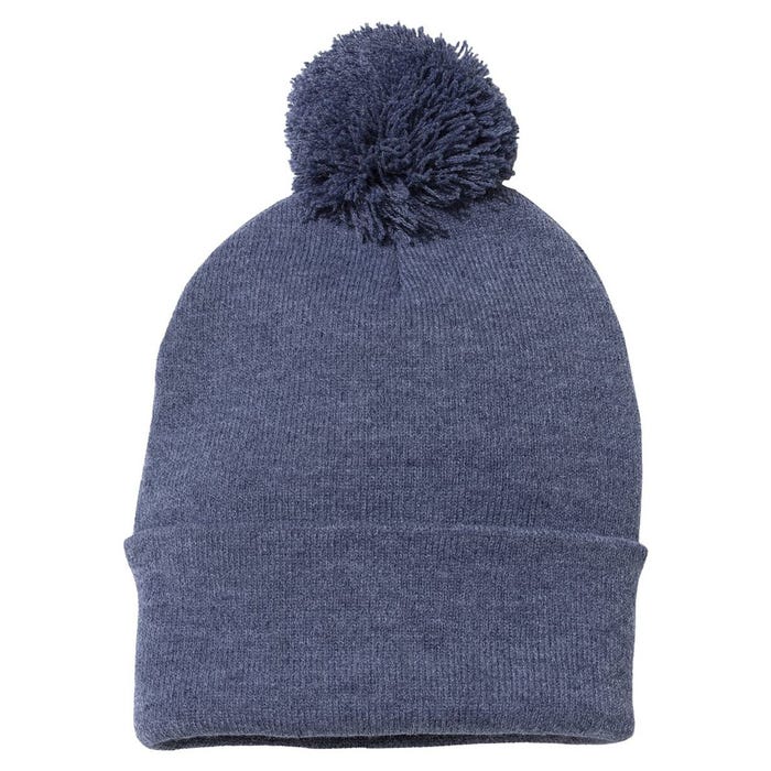 Pug Dog Pug Life Pom Pom 12in Knit Beanie