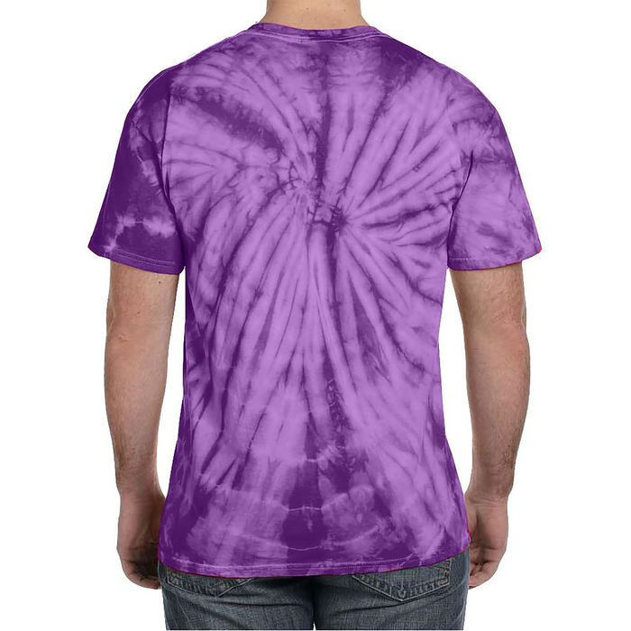 Purple Up For Military Child Dandelion Military Child Month Tie-Dye T-Shirt