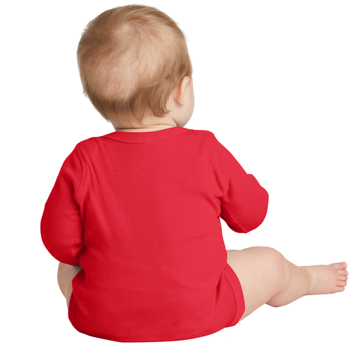 Rolling With Mahomes KC Football Baby Long Sleeve Bodysuit