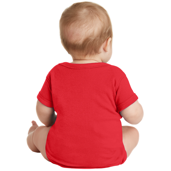 In April We Wear Red Autism Acceptance Red Instead Rainbow Baby Bodysuit