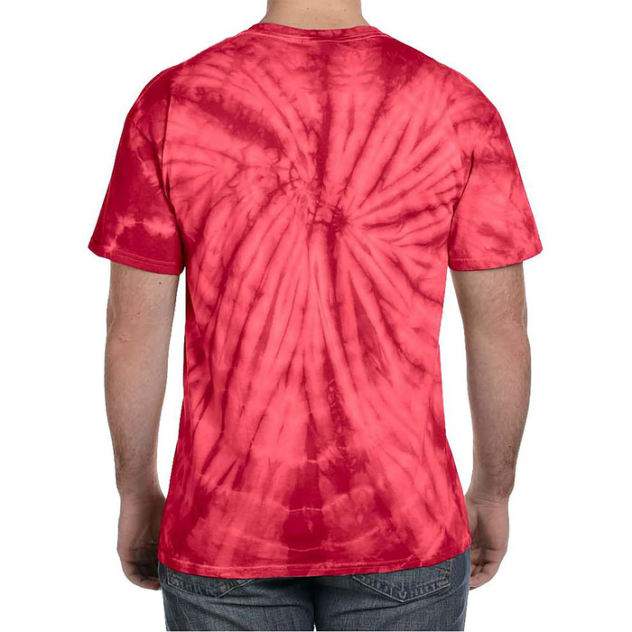 On Friday We Wear Red American Flag Military Supportive Tie-Dye T-Shirt