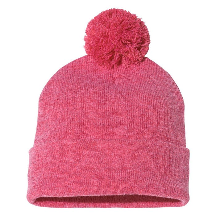 Snap My Choker Pom Pom 12in Knit Beanie