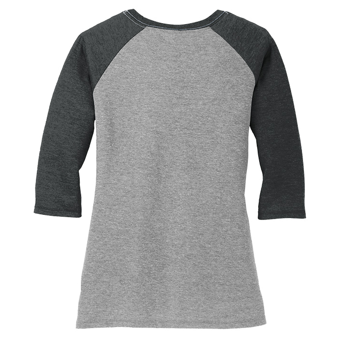 Ben Franklin Boston Tea Party Women's Tri-Blend 3/4-Sleeve Raglan Shirt