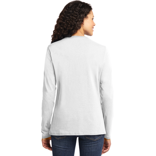 Think While It's Still Legal Ladies Missy Fit Long Sleeve Shirt