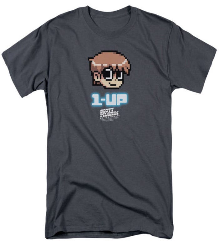 1 Up Scott Pilgrim Vs The World T-Shirt