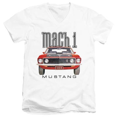 1969 Mach 1 Ford Mustang V-Neck T-Shirt