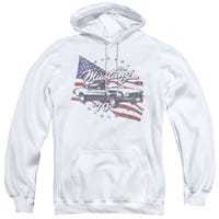 1970 Ford Mustang USA Flag Hoodie