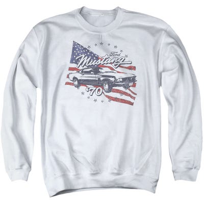 1970 Ford Mustang USA Flag Sweatshirt