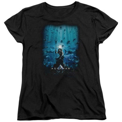 Aquaman Movie Main Poster Womens T-Shirt