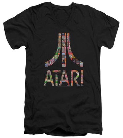 Atari Box Art V-Neck T-Shirt
