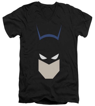 Batman Bat Head V-Neck T-Shirt