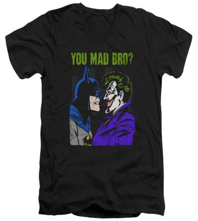 Batman Mad Bro V-Neck T-Shirt