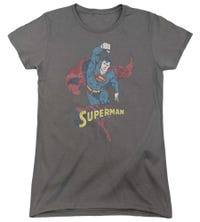 Desaturated Superman  Womens T-Shirt