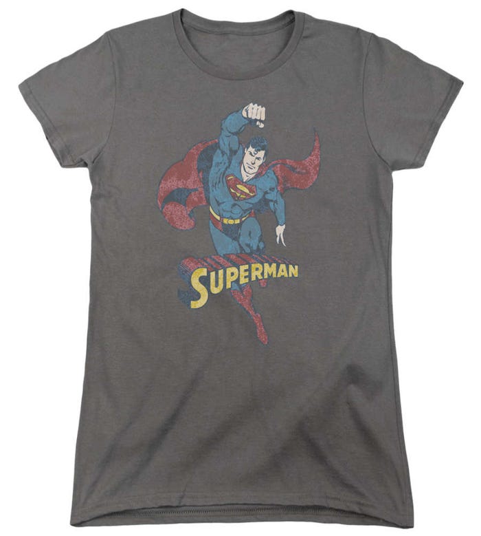 Desaturated Superman  Womens T-Shirt