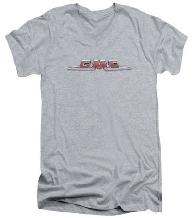 GMC Chrome Logo V-Neck T-Shirt