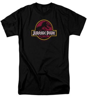 Jurassic Park 8-Bit Logo T-Shirt